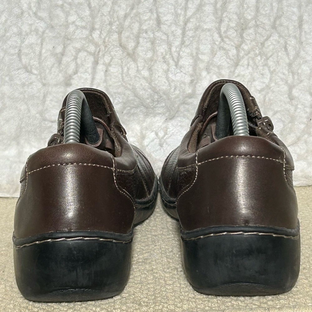 Clarks Womens Brown Leather Cora Giny Slip On Casual Float Loafer Shoes SZ 7.5M - Picture 4 of 12